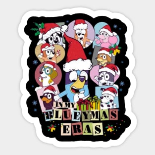 bluey cristmas Sticker